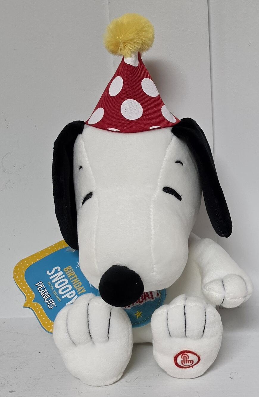 Hallmark Peanuts 2014 Birthday Snoopy Plush – Sound Off, Clean & Adorable
